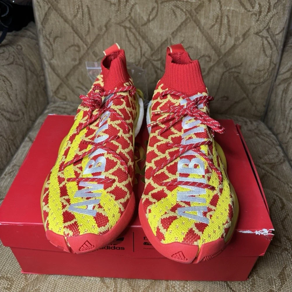 Adidas Pharrell x Crazy BYW Chinese New Year Sneakers Men's 10.5 Ambition EE8688
